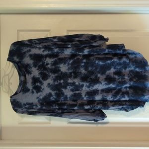 Lane‎ Bryant Blue tye dye shirt size 10/12
